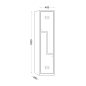 Vestiar COMPACT Z2 uși 1800x400x450 mm