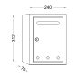 Cutie postala interior URBAN 312x240x70 mm