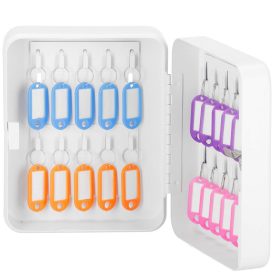   Caseta cheie Ellit® KEY20 cu brelocuri incluse 200x160x75 mm alba