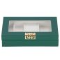 Depozitar bijuterii Ellit® CARE5 piele ecologica 55x235x140 mm verde