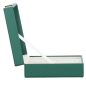 Depozitar bijuterii Ellit® CARE5 piele ecologica 55x235x140 mm verde