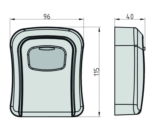 Depozitar cheie Ellit® BasiLockit002 115x96x40mm inchidere cifru 