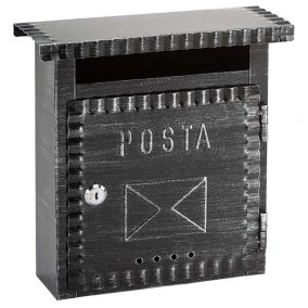 Cutie postala de gard Picco® Nero 270x260x90 mm