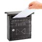 Cutie postala de gard Picco® Nero 270x260x90 mm