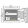 Seif antifoc mobila Yale® YFM/352/FG electronic 352x412x363 mm