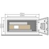 Seif laptop mobila Yale® YLG/200/DB electronica 200x430x350 mm