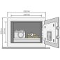 Seif hotel mobila Yale® YSG/250/DB electronica/led 250x350x250 mm