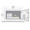 Seif mini mobila Yale® YSV/170/DB electronic 170x230x170 mm