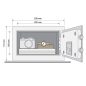 Seif mini mobila Yale® YSV/170/DB electronic 170x230x170 mm