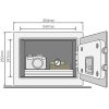 Seif hotel mobila Yale® YSV/250/DB 250x350x250 mm