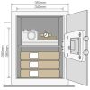 Seif mobila Yale® YSV/390/DB 390x350x360 mm